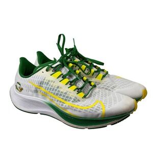 Nike Air Zoom Pegasus 37 Mens 12.5 Oregon Ducks White Green Yellow CZ5389-100